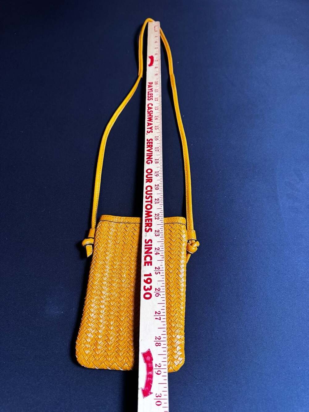 J. Jill Woven and Pebble Grain Leather Crossbody Cell Phone Bag - Picture 6 of 6